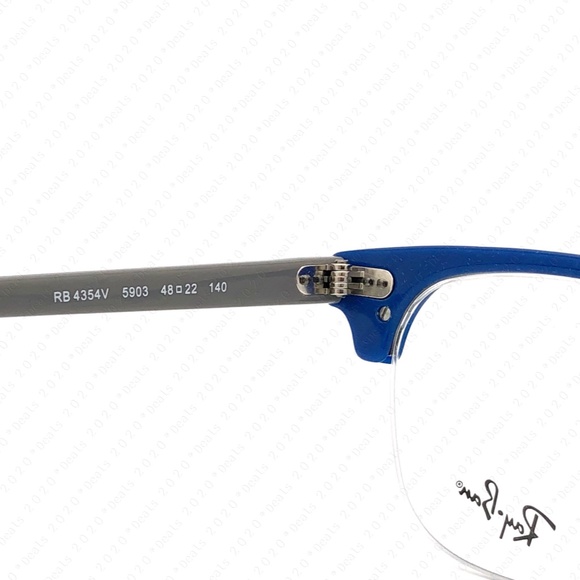 Ray Ban Clubmaster RX4354V 5903 49mm Blue Grey Eyeglasses - Picture 10 of 10